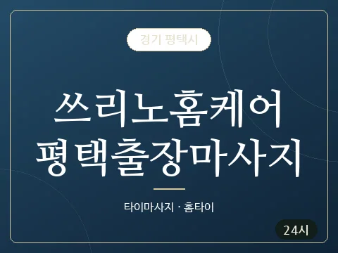 쓰리노홈케어평택출장마사지 · 경기 평택시