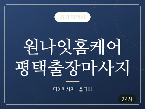 원나잇홈케어평택출장마사지 · 경기 평택시