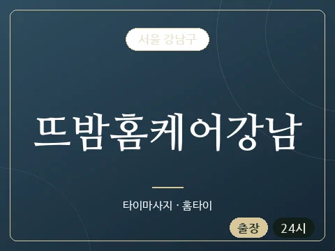 뜨밤홈케어강남 · 서울 강남구