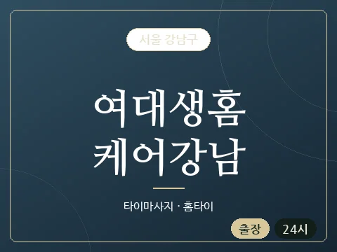 여대생홈케어강남 · 서울 강남구