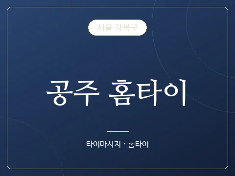 공주 홈타이 · 서울 강북구