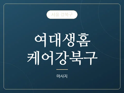 여대생홈케어강북구 · 서울 강북구
