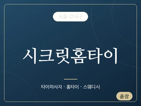 시크릿홈타이 · 서울 강서구