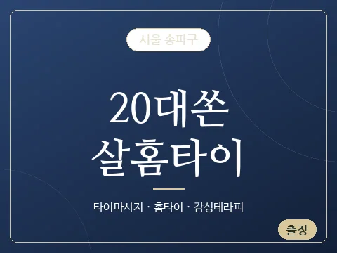 20대쏜살홈타이 · 서울 송파구