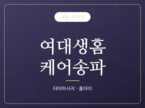 여대생홈케어송파 · 서울 송파구
