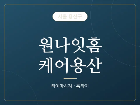 원나잇홈케어용산 · 서울 용산구
